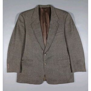 Austin Reed Blazer Mens 44 R Brown Wool Sports Coat Jacket Vintage